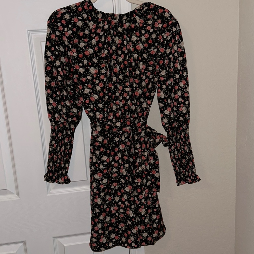 Black floral dress